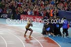 Usain Bold playes to the photographers and the crowd after bring  Jamaica to victory in the 4 x 100 metres at the Commonwealth Games, Glasgow. Photo: David T. Hewitson/Sports for All Pics